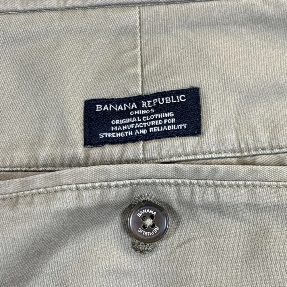 Banana Republic‎ Pants Mens 32x34 Mason Chino Khaki Stretch